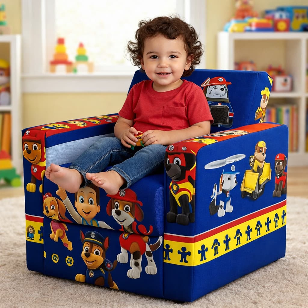 Sofá Infantil Estampado – Decoração e Conforto para o Quartinho - Patrulha Canina