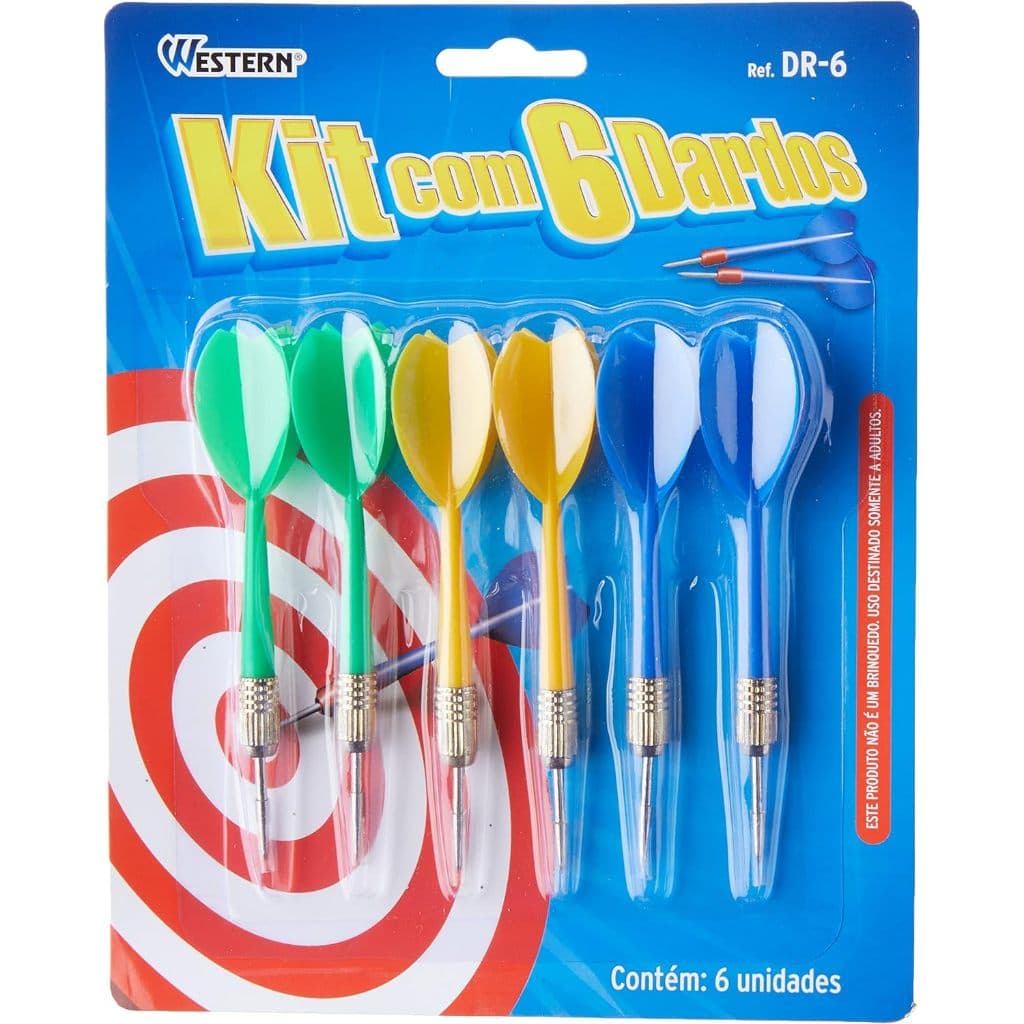 Kit Com 6 Dardos Pontal Metal Avulsos