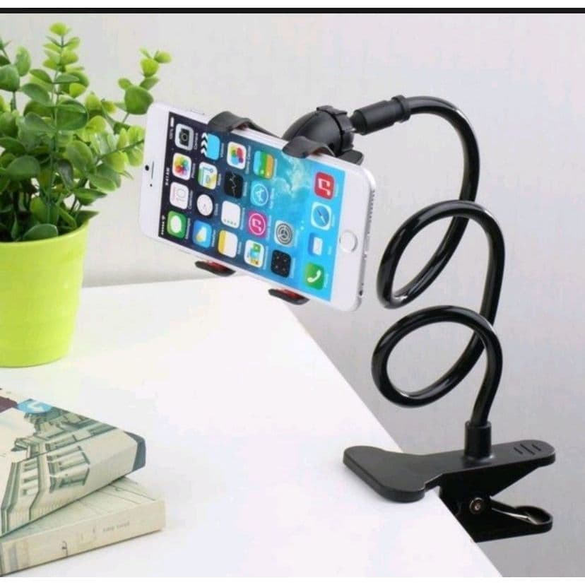 Suporte Para Celular Articulado Universal Flexivel De Mesa Cama Garra