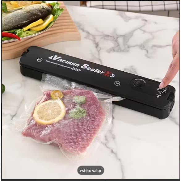 Máquina Seladora Embalagem A Vácuo Portátil Alimentos Bivolt Elétrica Embala Conservação