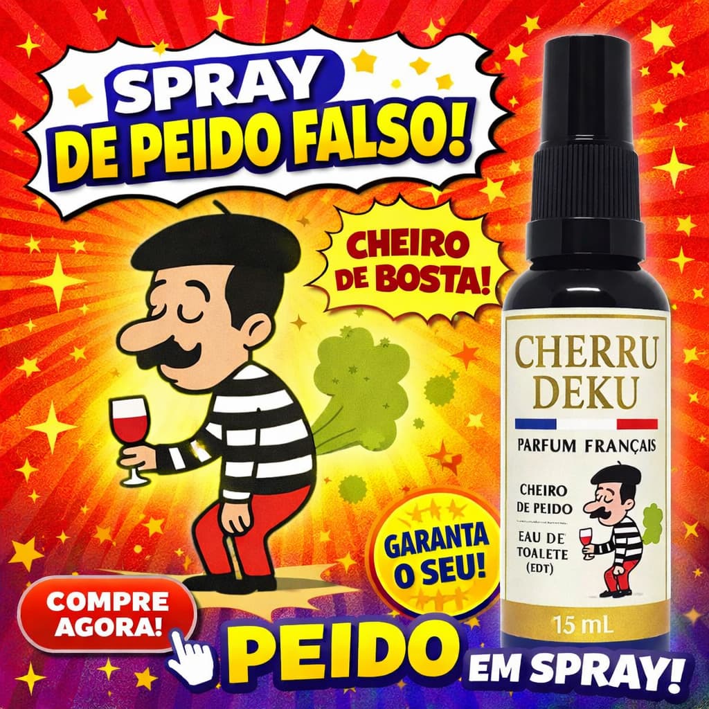Perfume Com Cheiro De Peido Cherru deku  Pegadinha Pum Falso Novidade