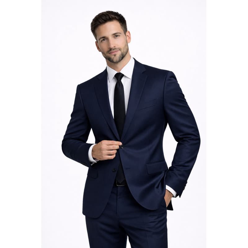 Terno Azul Marinho Corte Italiano Modelo Slim