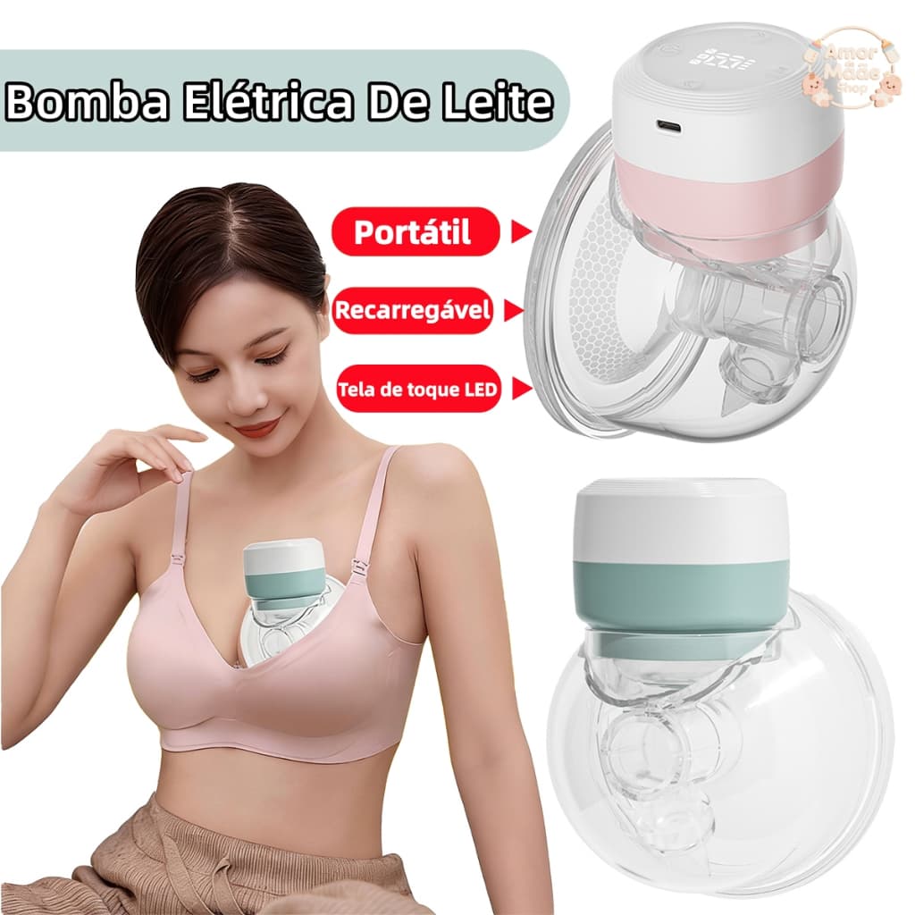 Bomba Tira Leite Portátil Recarregável Extrator Bomba Tira Leite Automático Para Amamentação