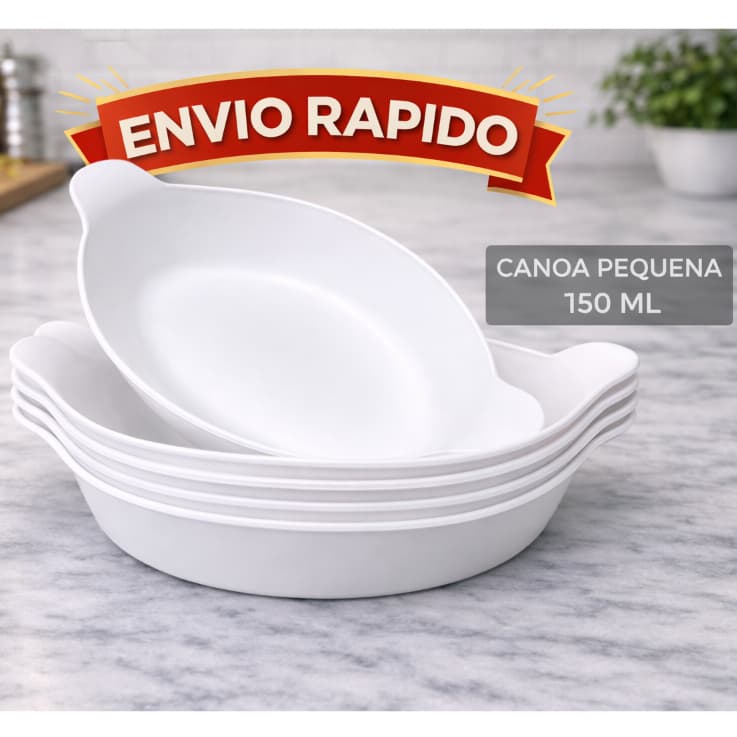 Kit até 10 Petisqueira Barquinha Canoa 150ml Pequena  Churrasco Festa Frios Amendoim Caldos