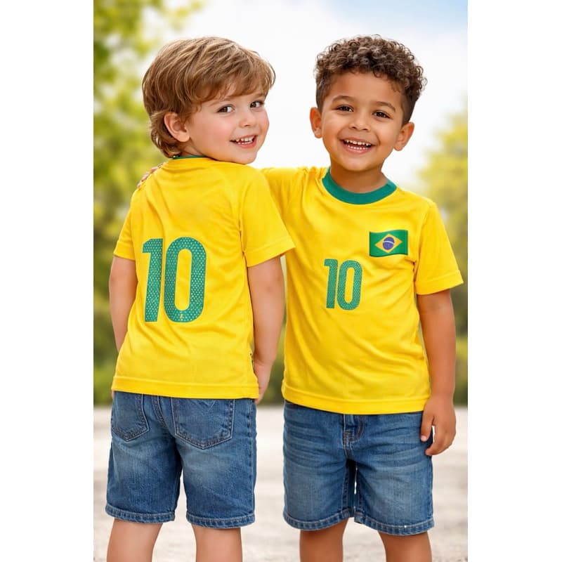 Camiseta Brasil Infantil Unissex Copa 2026