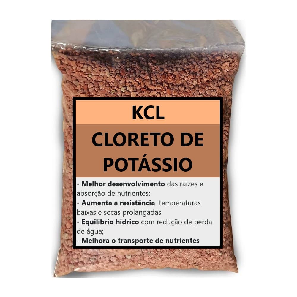 Cloreto De Potássio KCL Granulado 1kg A 10kg NPK 0-0-60 Heringer