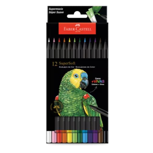 EcoLápis SuperSoft C/12 Cores Faber-Castell