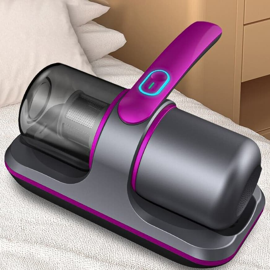 Aspirador de Pó Portátil Sem Fio Escova Removedor de Ácaro Recarregável USB