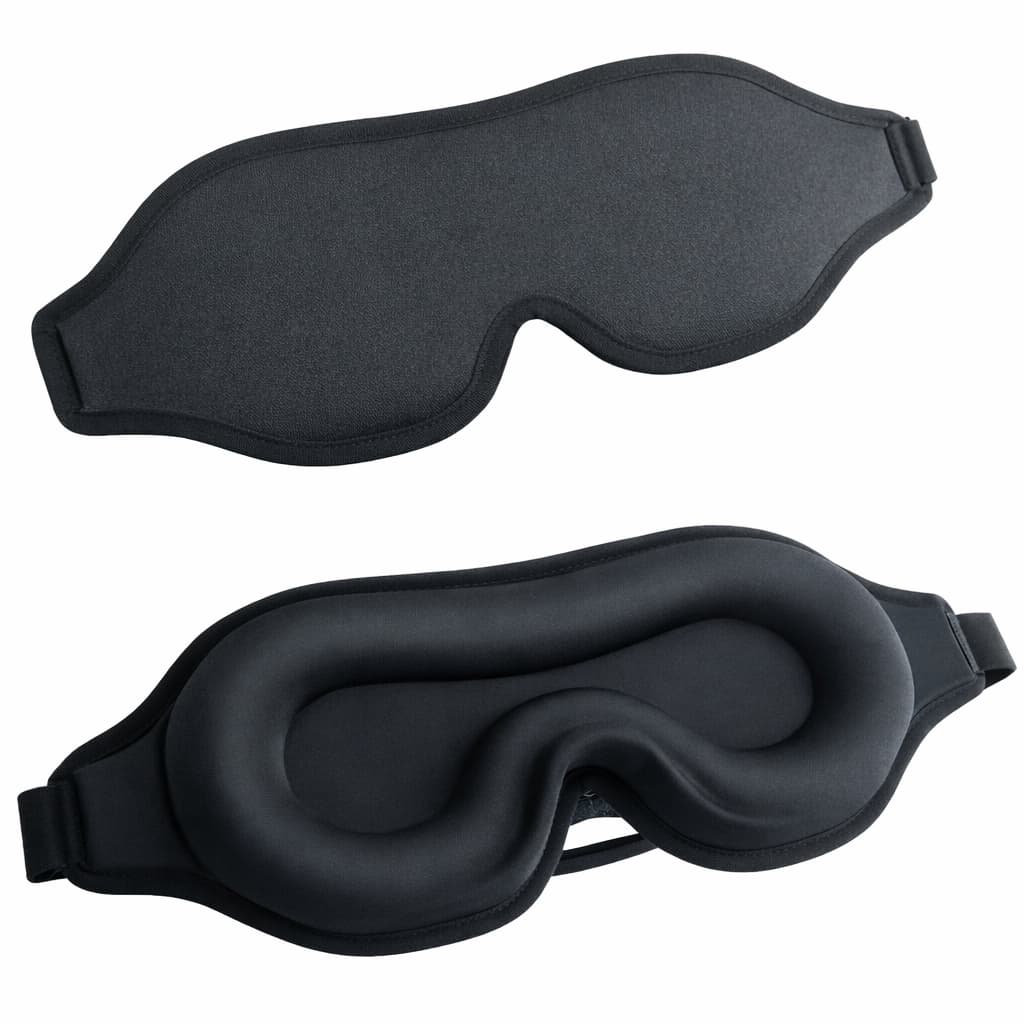 Mascara De Dormir Tapa Olho Confortável 3d Blackout Grape Preto 3d