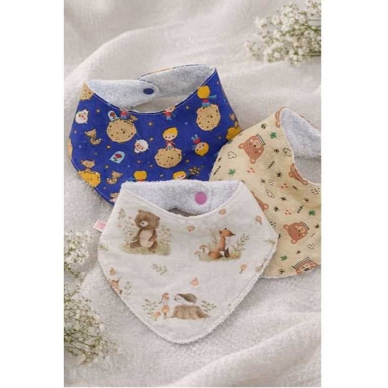 Babador Infantil Kit C/3 Unidades