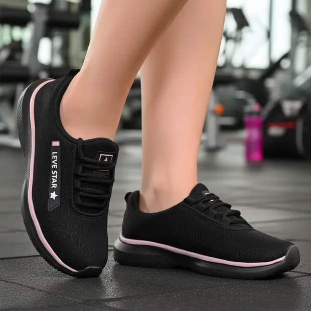 Lançamento tenis feminino casual esportivo estiloso treinar academia caminhada leve macio resistente