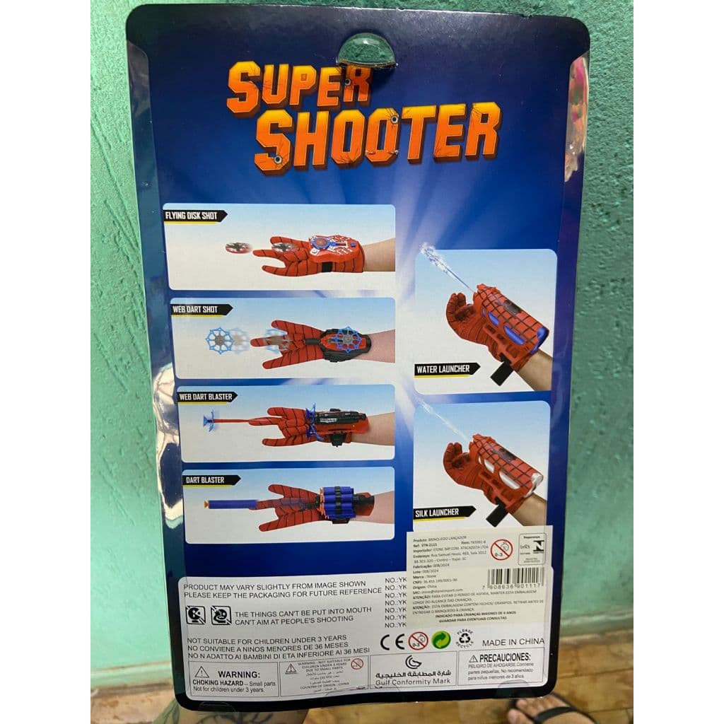 Luva Lança Dardo Aranha – Diversão de Super-Herói!