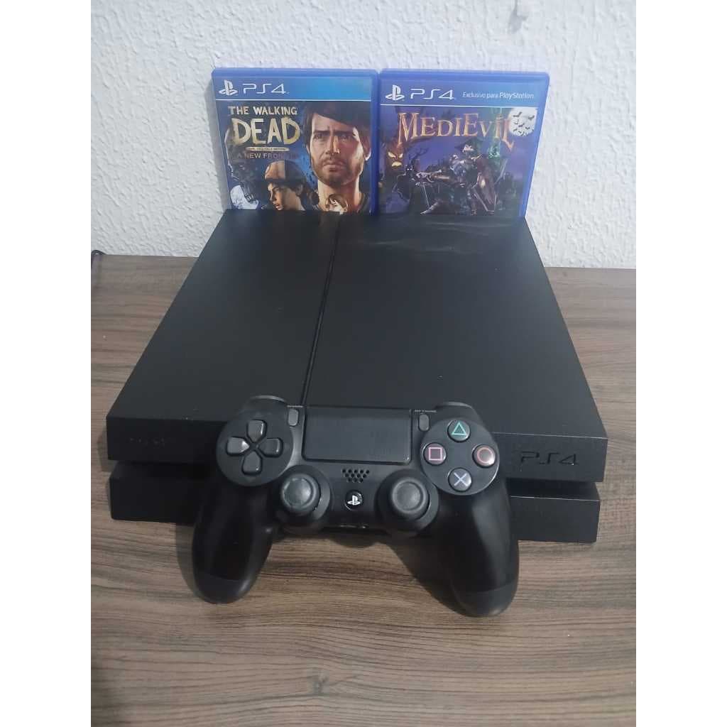 PS4 500GB FAT Completo + Controle Original + 2 Jogos Funcionando 100%