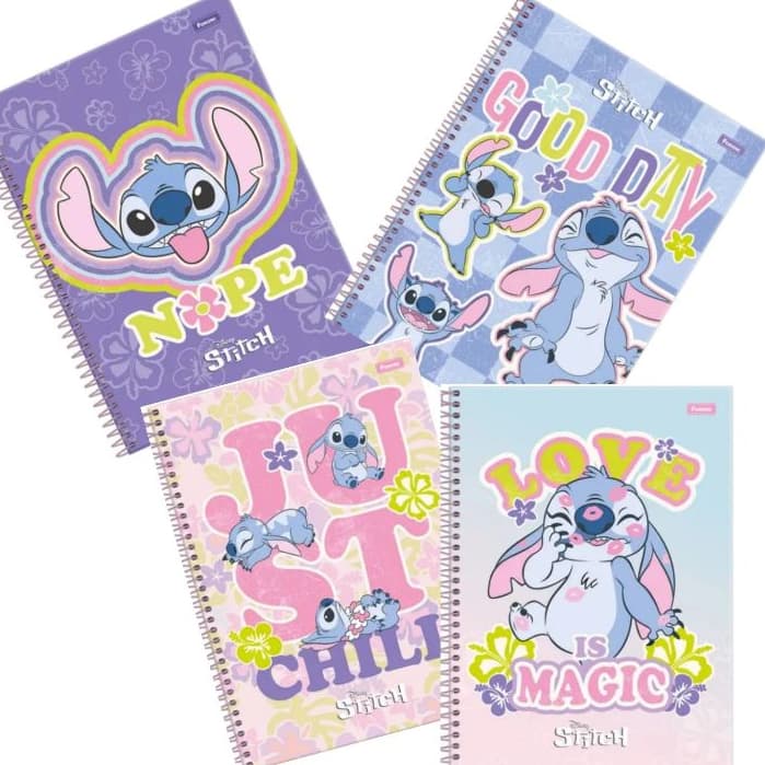 CADERNO ASPIRAL PEQUENO 1/4 CAPA DURA STITCH FORONI