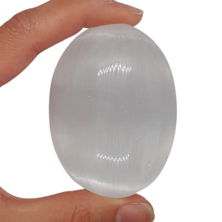 Selenita Sabonete Massagem Pedra Natural Lapidada Grande
