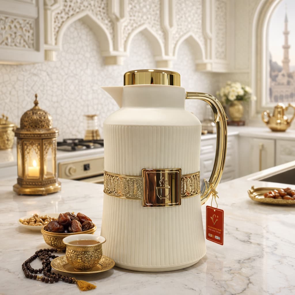 Garrafa Térmica Arabe 1l Premium Café E Chá Luxo Desing