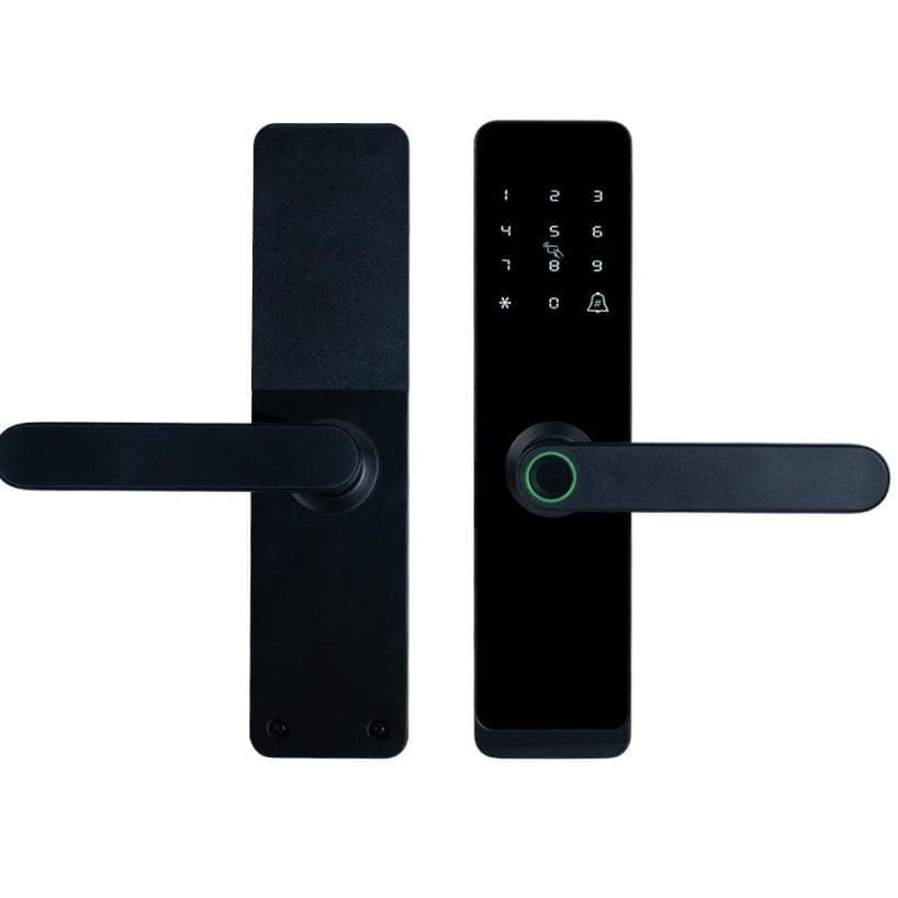 Fechadura Digital Inteligente 5 em 1 – Biometria, Senha, NFC e Chave Tradicional (RF433)