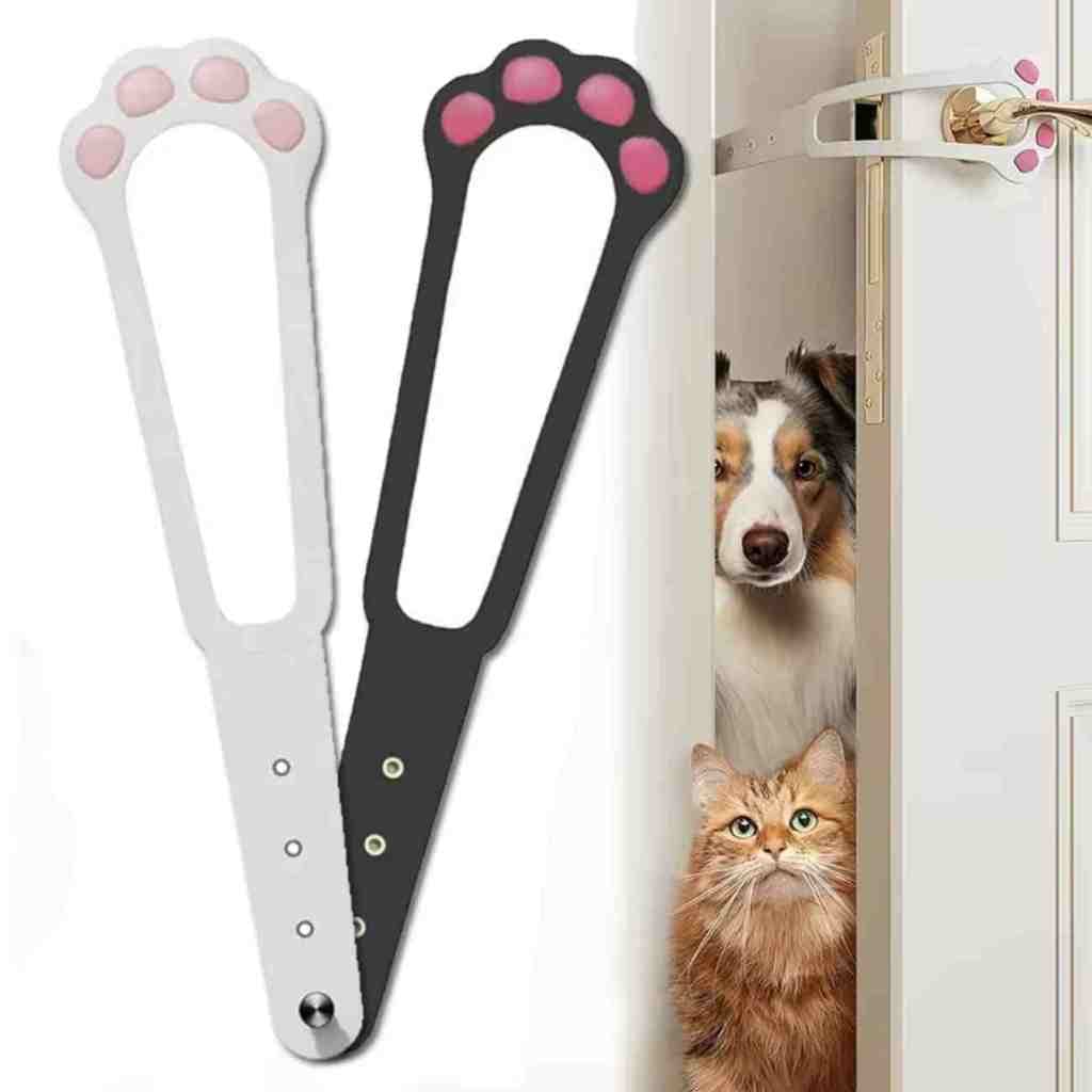 Trava de Porta Pet pra  Gatos  Ajustável Flexível -  Segurança Sem Furo, Kit com 1 , 2 ou 3 Unidades