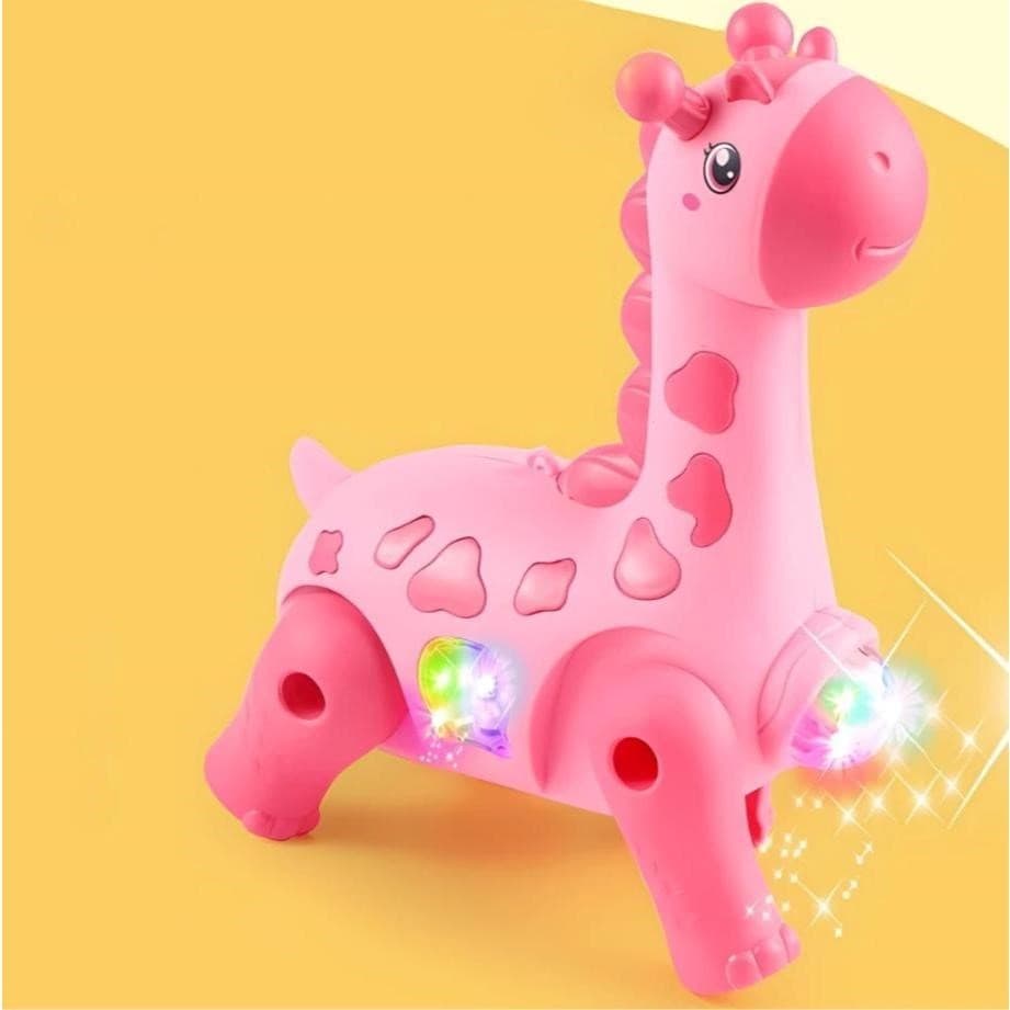 Brinquedo Girafa Elétrico Com Som Luz E Movimento Brinquedo Animal Mega Promoção