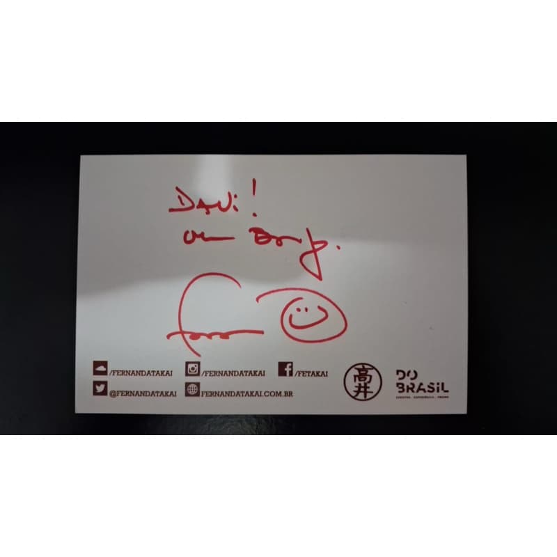 cartão postal na medida do impossível fernanda takai autografado