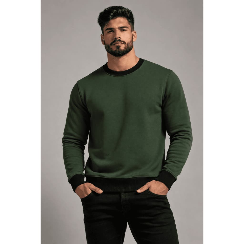 Blusão Agasalho MOLETOM Premium - BICOLOR MASCULINO - ENVIO IMEDIATO