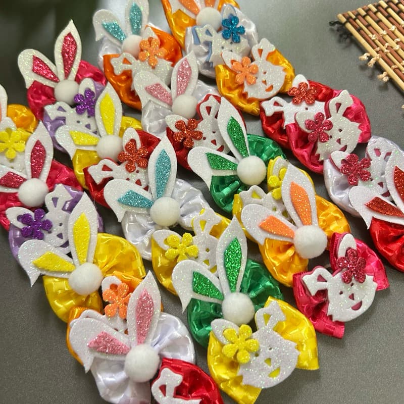 20 unidades laços páscoa - laços pet - banho & tosa - pet shop - páscoa - laços temáticos