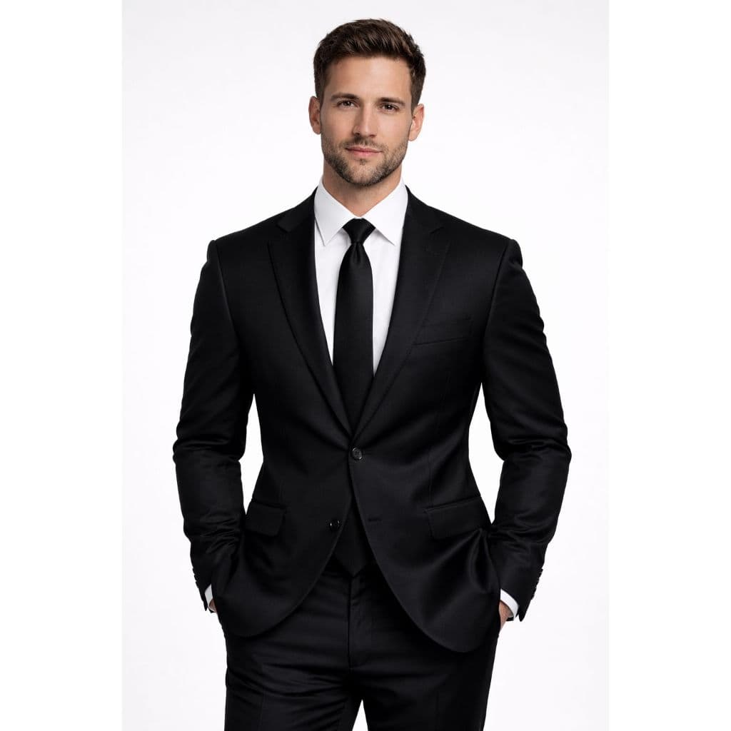 Terno Preto Adulto Completo Corte Italiano Qualidade Premium