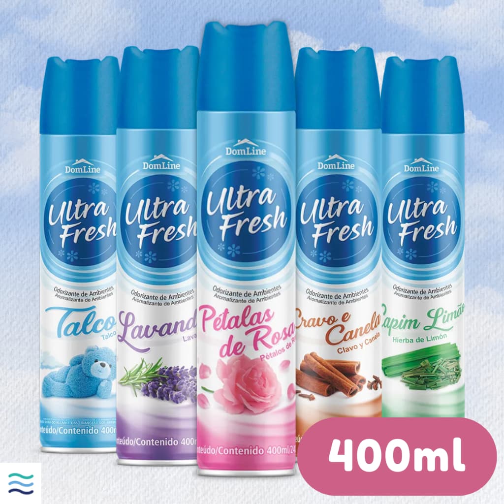 Spray Aromatizador de Ambientes 400ml Odorizante de Ar Perfume Cheirinho
