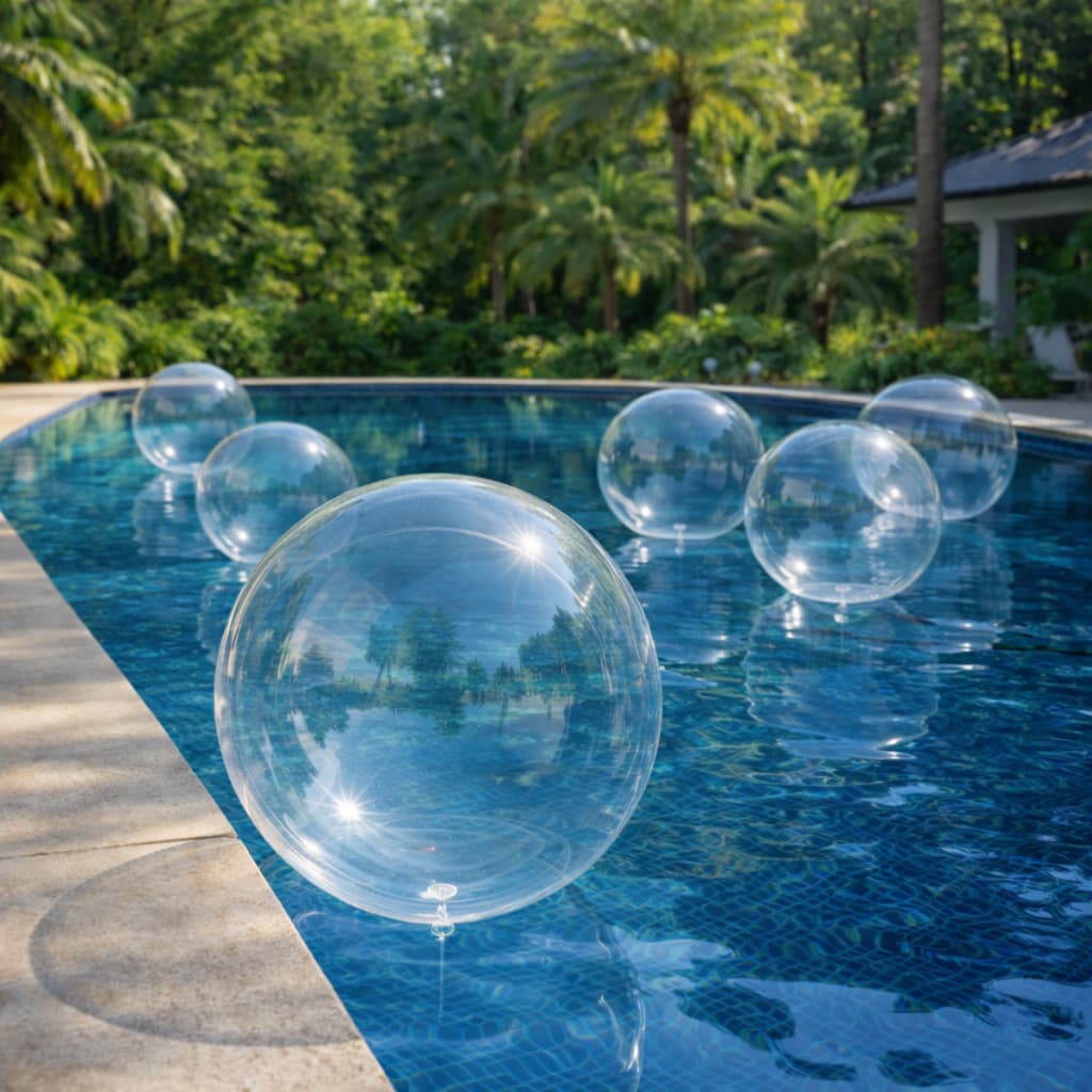 Kit 5/10/20/30/40 Unidades Balão Bubble 24 Polegadas 60 Cm Cristal Festas Decoração