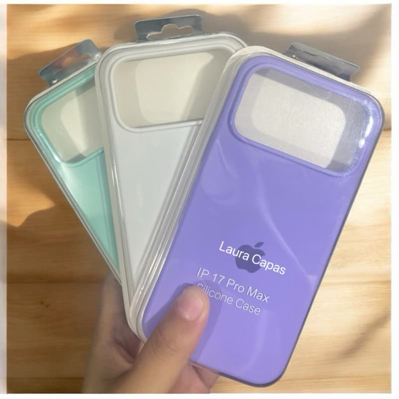 Capinha Capa Para IPhone 17 17 Pro 17ProMax 17Air Com Logo Case Protetora de Silicone Aveludada