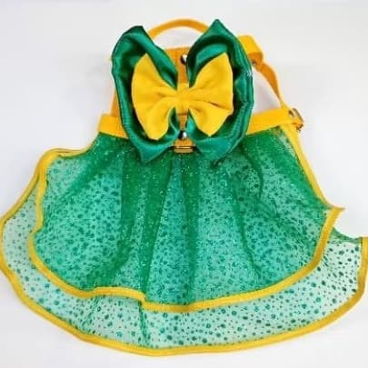 Coleira peitoral com babado pet-para gato-cachorro-coelho-parte 3