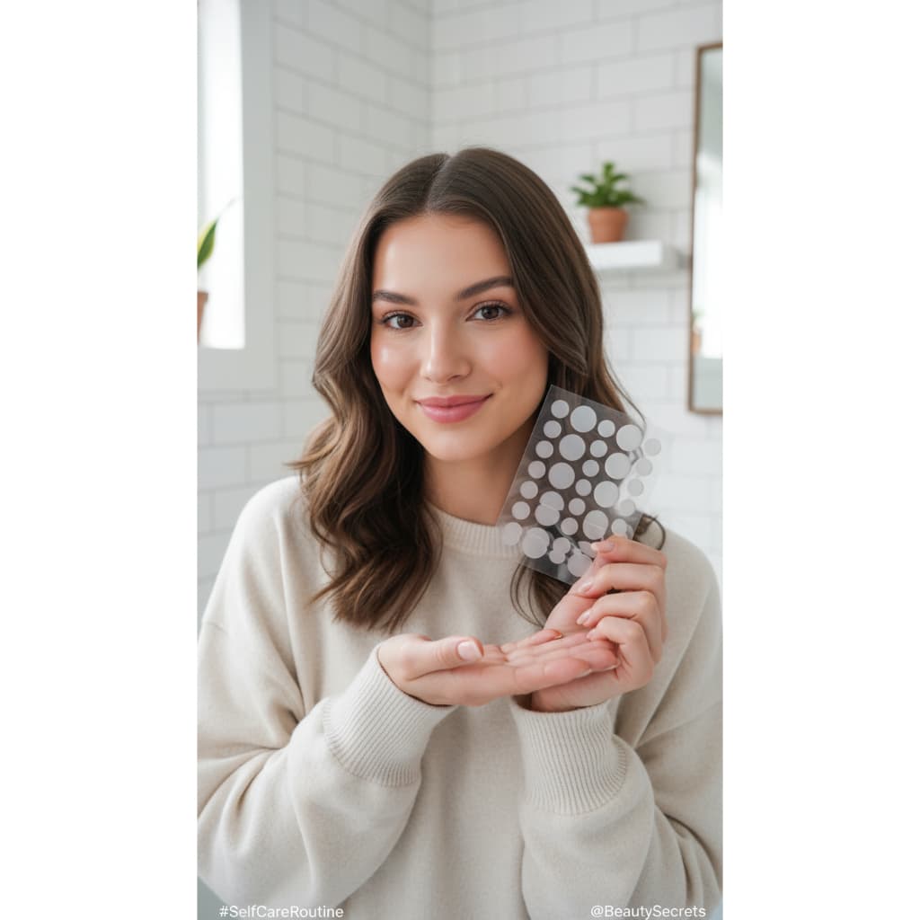 Cartela 36 Adesivo Seca Espinha Anti‑acne Invisível Dia e Noite Secativo Transparente/Cor de Pele