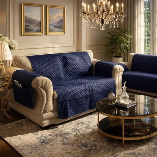 Capa de Sofá Impermeável Matelada 2 e 3 Lugares Microfibra Premium Moderna Lavável e Resistente