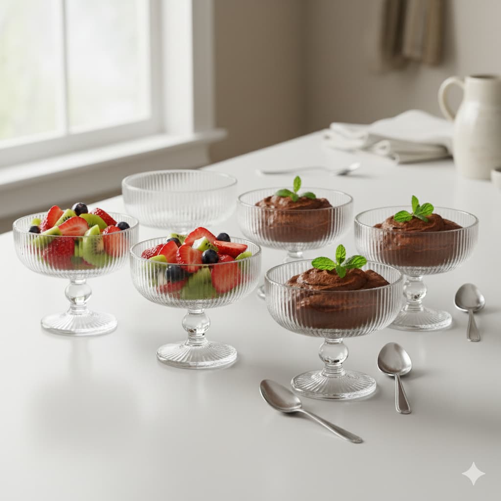 Jogo Taças de Sobremesa Cameratta Transparente 257ml - Gamma