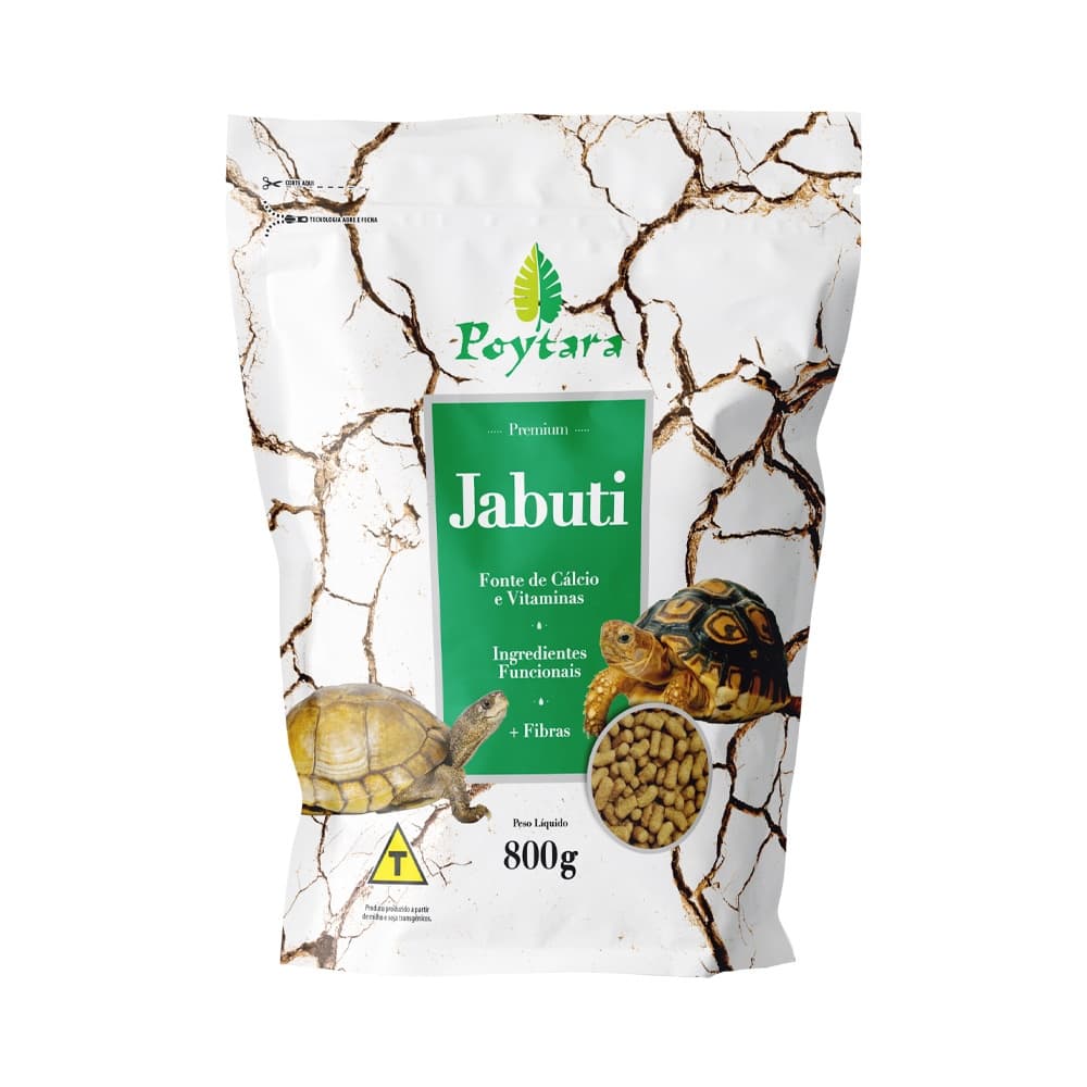 Ração Poytara Jabuti 800g