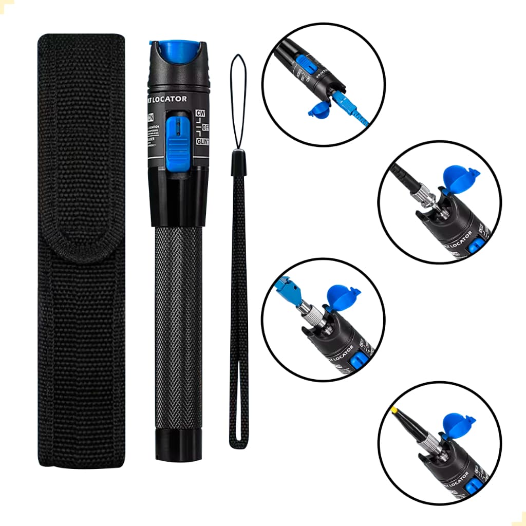 Vfl - Caneta Laser Visualizador De Falhas Fibra Óptica 1mw