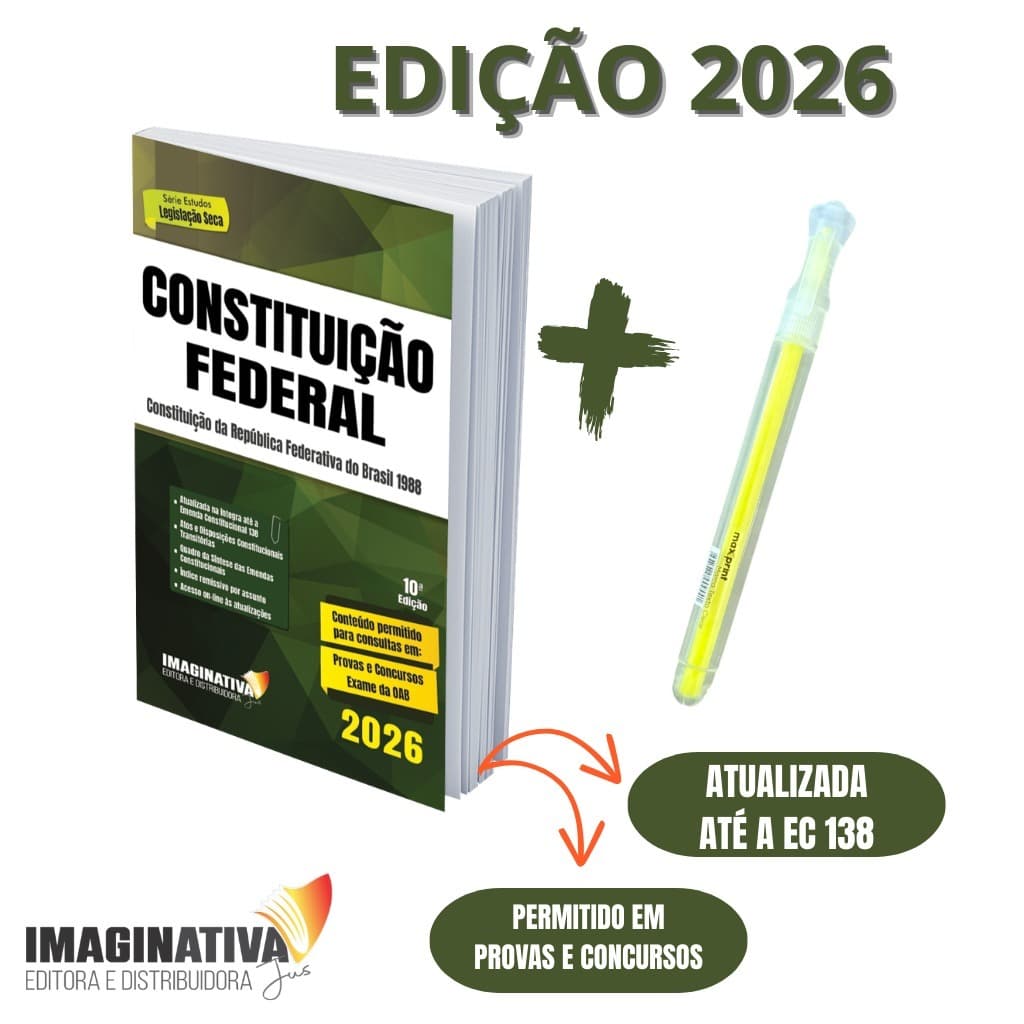 Constituição Federal 2026 + marca texto