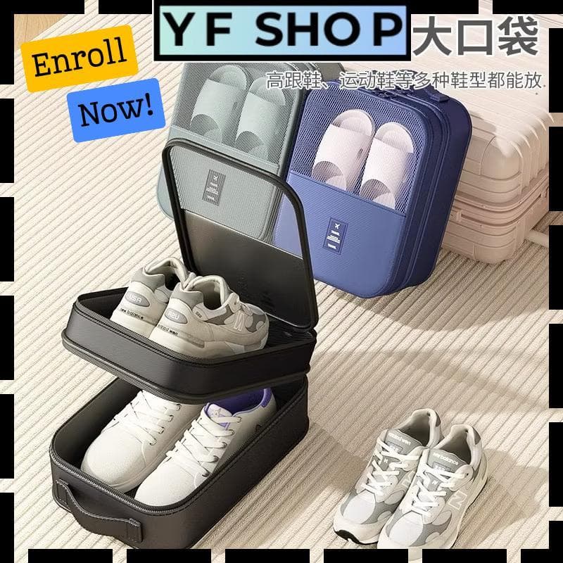 Organizador De Viagem Para Calçados Com Alça De Mão Multifuncional