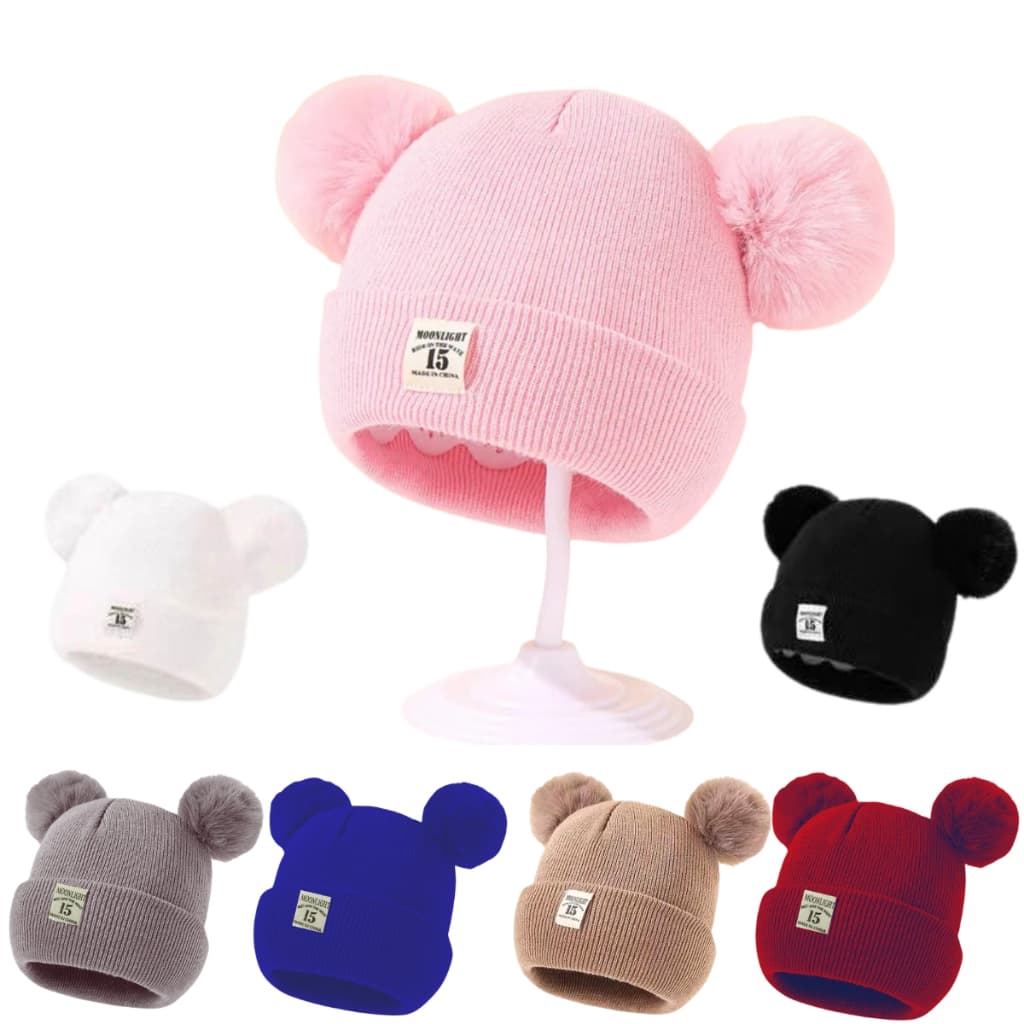 Gorro Touca Infantil Bebê bebe Inverno Frio Forrada Menina Menino