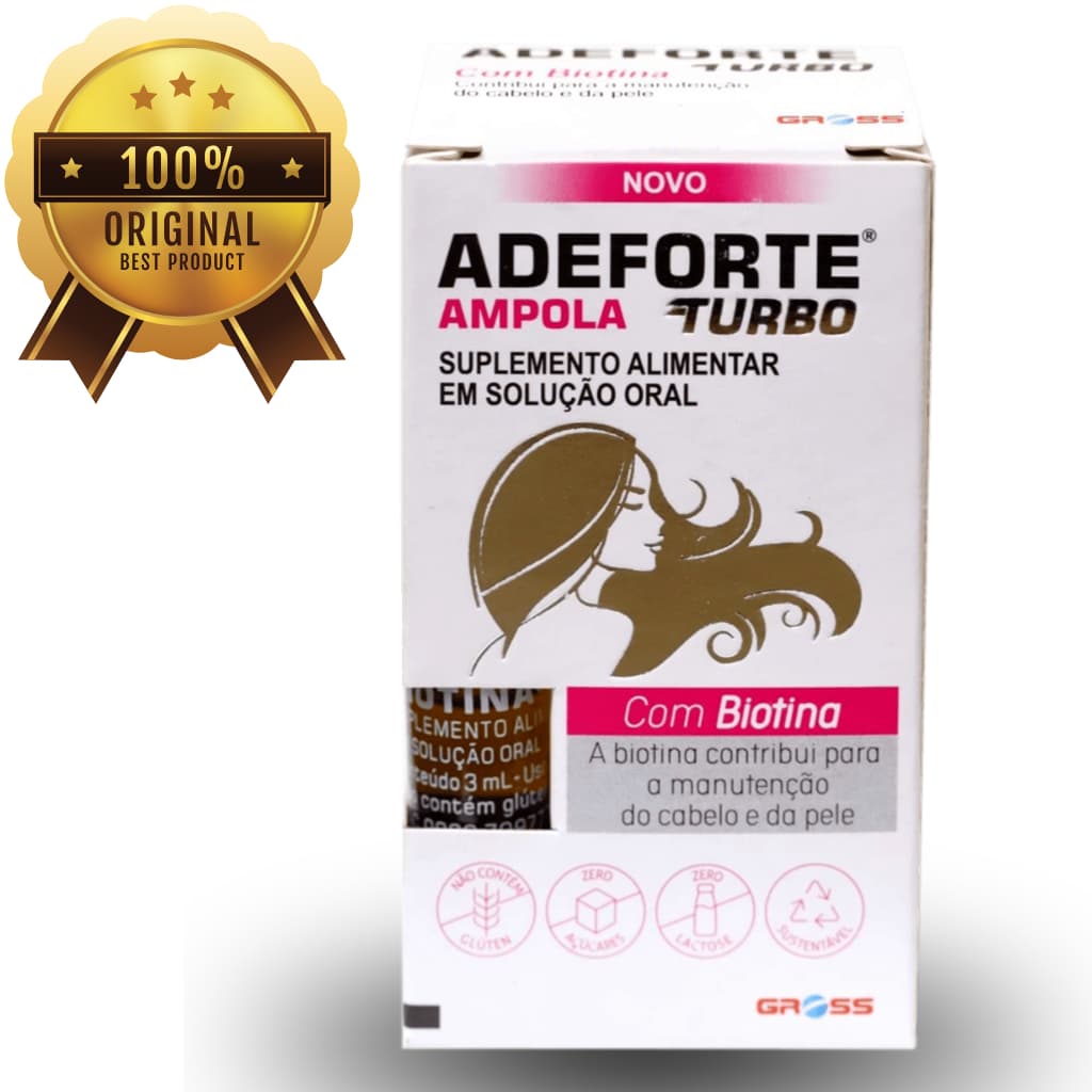 ADEFORTE TURBO BIOTINA LÍQUIDA – CABELOS FORTES E SAUDÁVEIS