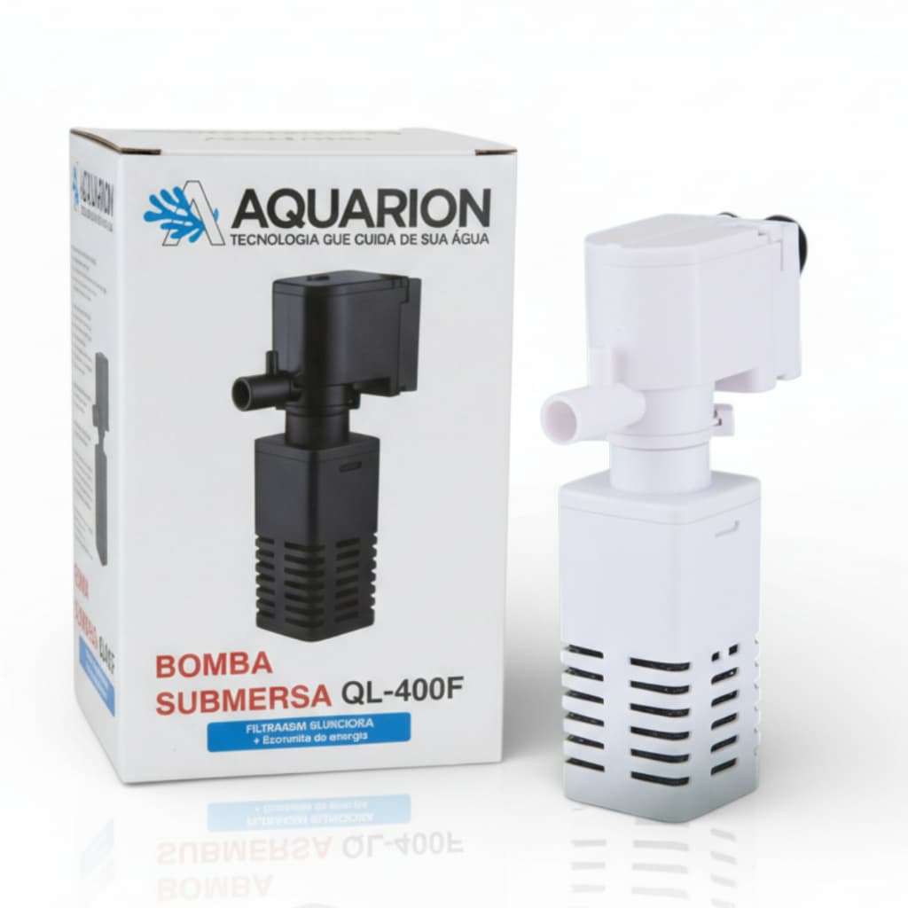 Filtro Interno Para Aquário Com Bomba Submersa 400 L/h 40 litros aerador resistente compacto aquario fácil manutenção