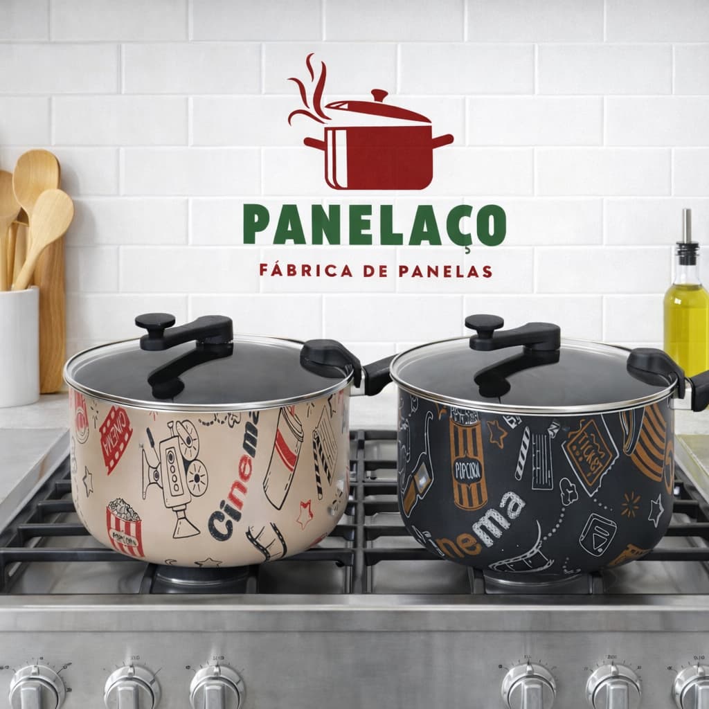 Pipoqueira panela antiaderente com desenho 4,5L n20