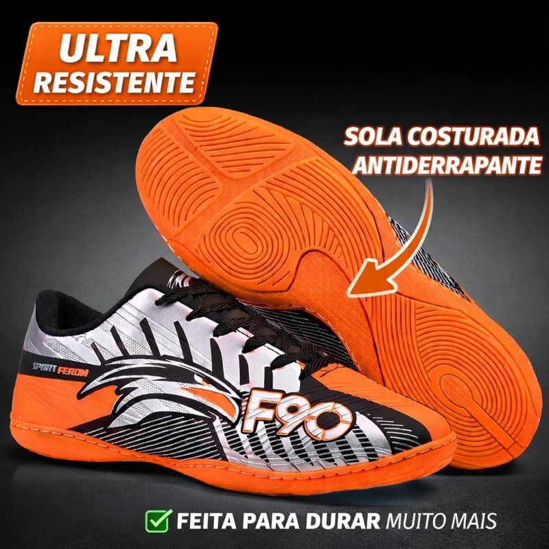 Chuteira Tenis Futsal Salao Costurada com 50% Desconto Nao Escorrega Na Quadra Envio Imediato.