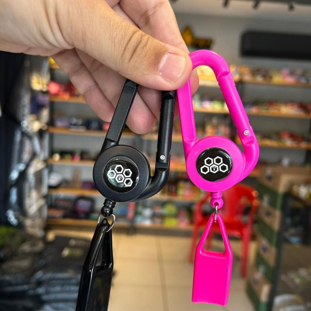 Chaveiro Mosquetão Porta Bic Clippe Anti Furto