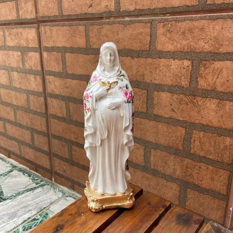 Imagem Nossa Senhora Grávida, Lembrança De Proteção As Grávidas.