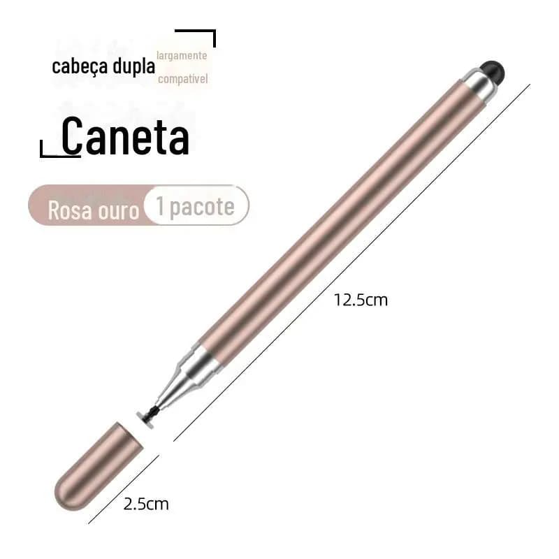 Caneta Touch Screen Stylus Universal 2 Em 1, Tablet, Laptop, Smartphone Alta Precisão