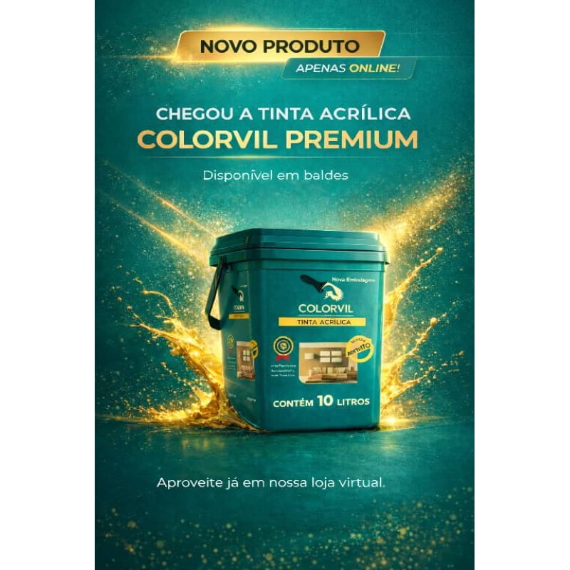 Tinta de parede Premium 10 Litros Interna antimofo decoração sem cheiro envio rápido secagem rápida diversas cores
