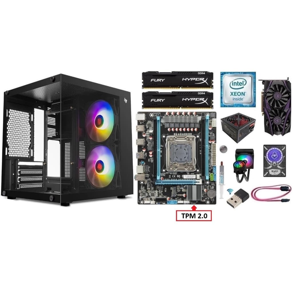 Pc Gamer X99 Xeon E5 2680 v3/ 8GB-16GB-32GB Ddr4/ RX550 4GB / SSD/ HD