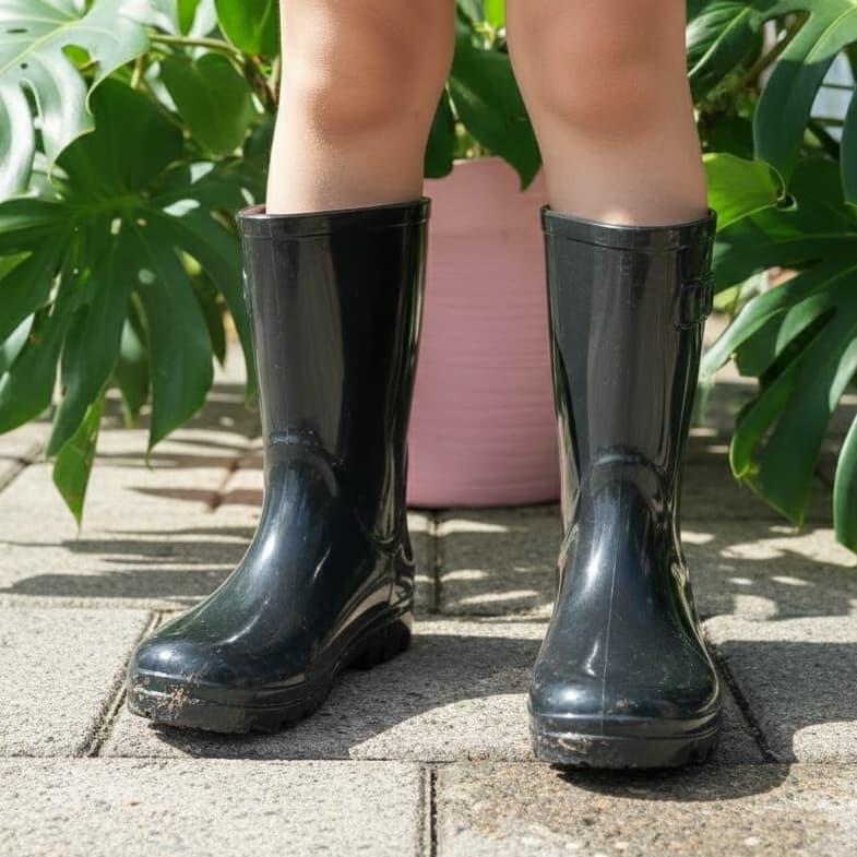 Galocha Infantil Unissex Botinha De Chuva Cano Longo Meninos E Meninas Kids Moderno Envio Rápido