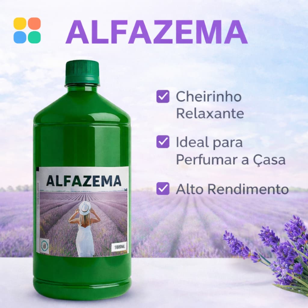 Alfazema 1 Litro Perfume Para Casa Limpeza Aromatizador Lavanda